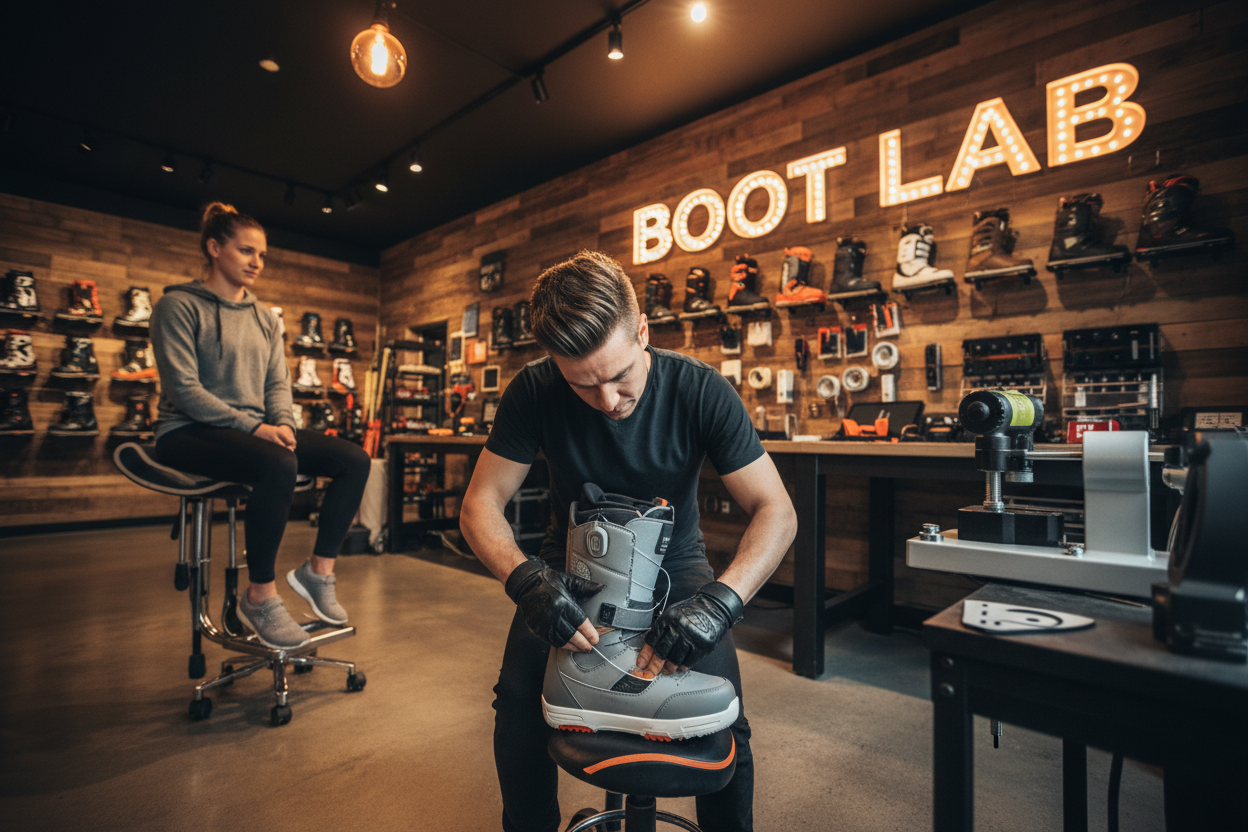 Bootfitting bei Snowboardboots oder warum es bei uns keine Boots im Webshop gibt!
