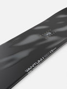 Ride Vantum Snowboard 2026/27, Nahaufnahme des Topsheets mit Modellschriftzug Vantum 157